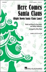Here Comes Santa Claus SATB choral sheet music cover